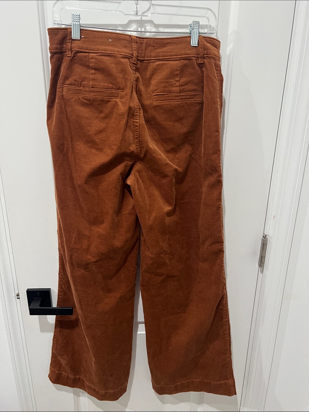 LOFT Wide-Leg The Palmer Corduroy Pants in Rust Size 6 - Picture 6 of 6